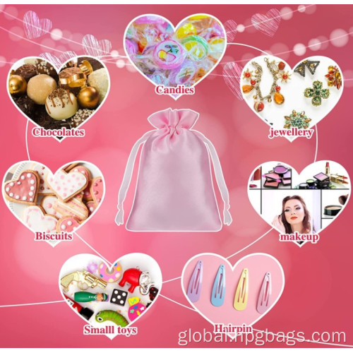 Silk Pouches Satin Gift Bags with Drawstring Jewelry Silk Pouch Manufactory